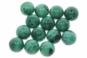 3 uds. (4,35 € */ 1 ud.) 14S101 - Malaquita Ø 14 mm bola piedra preciosa minerales  - Imagen 1 de 2