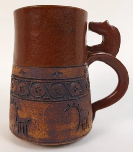 Fjord Horse Coffee Mug - TOKHEIM STONEWARE - Horse handle - 2004 SIGNED - Picture 1 of 6