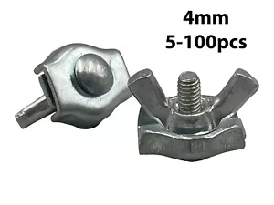 Electric Fence Simplex Poly Wire Connectors Joiners + Wing Nut 4mm 5 to 100 pcs - Picture 1 of 9