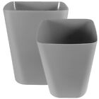  2 Pcs Trash Container Hotel Can Nursery Bins Garbage Office Desk