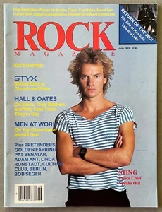 ROCK Magazine VTG Issue - June 1983 w/ Sting • Return of the Jedi • Hall & Oates - Picture 1 of 13