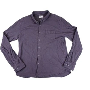 Wellen Shirt Men 2XL Gray Huckberry Button Down Casual Organic Cotton - Picture 1 of 8