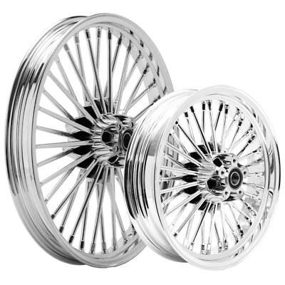 21x2.15 16x3.5 Fat Spoke Wheels for Harley Softail Night Train Heritage Deuce - Image 1 of 4