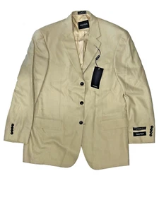 Nautica Super 100's Wool and Silk Beige Suit Jacket- Brand New! - Picture 1 of 4