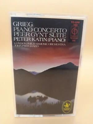 Grieg Piano concerto in A minor op. 16. Peter Katin 1971 cassette tape album  - Image 1 of 4
