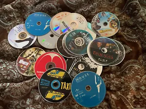 100 DVD CD Lot Scratched Needing Repair Great For Flea Marketers Or Crafts ! - Picture 1 of 1
