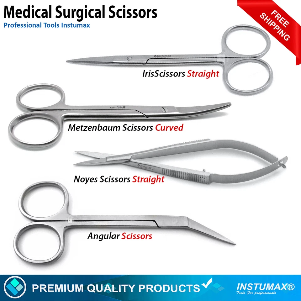 Tijeras de sutura de tejido quirúrgico hospital operación disección laboratorio de tijeras Foto 1 de 1