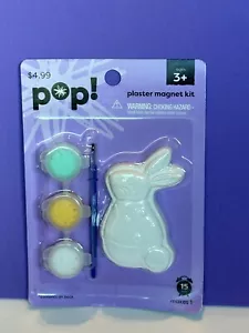 POP! Kit magnete in gesso coniglietto pasquale età 3+ ~ include vernice + pennello - Foto 1 di 2