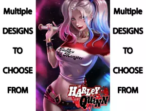 HARLEY QUINN POSTER ART PRINT A4 SIZE - MULTIPLE DESIGNS AVAILABLE - Picture 1 of 15