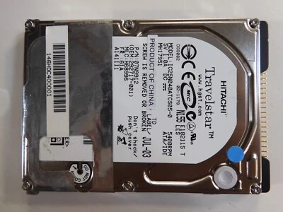 Hitachi07N9912 IC25N040ATCS05-0 292717-001 309473-001 40GB 5400 RPM IDE 2.5" HDD - Image 1 of 4