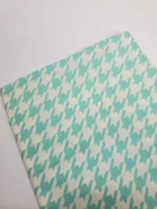 Bonnie & Camille Fabric Moda Vintage Modern Aqua Houndstooth Quilt FAT QUARTER - Picture 1 of 2
