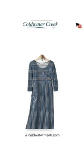 Coldwater Creek “Poetic Presence Dress” (S) Long sleeve casual dresses for women - Bild 1 von 6