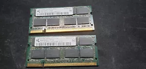 HYS64T256020EDL-2.5C2 OEM INFINEON LAPTOP MEMORY 4GB (2x2GB DDR2 PC3-6400S(CA69) - Picture 1 of 2