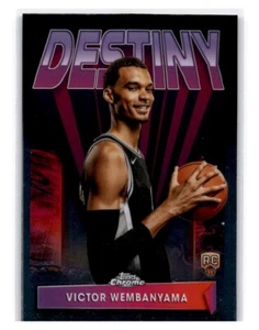 2023-24 Topps Chrome Destiny #D-1 Victor Wembanyama RC - San Antonio Spurs - Picture 1 of 2