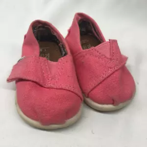 Toms One for One Canvas Kleinkind Freizeit Rosa Sneaker Sommerschuhe Größe T3 - Bild 1 von 8