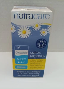 Natracare BIO Tampons - parfüm- & chlorfrei - SUPER Stärke - 16 Stück - Bild 1 von 3