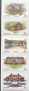 1995 SVENSKA HUS 1 - Swedish Houses. Swedish Complete Booklet Of Stamps - Picture 1 of 7