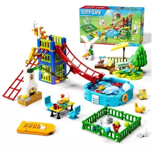 City Amusement Park Building Set, STEM Learning Toy Building Block for Kids Boy - Picture 1 of 7