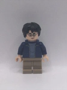 Lego Harry Potter Minifigura Harry Potter, Chaqueta Abierta Azul Oscuro hp175 - Imagen 1 de 1