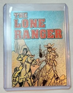 The Lone Ranger Platinum Plated Artist Signed "Cartoon Classic" Trading Card 1/1 - Picture 1 of 2