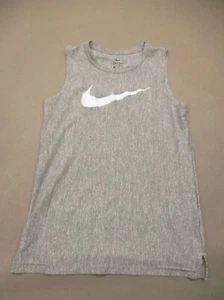 NIKE DRI-FIT Size M Boys Stretch Sleeveless Lightweight Athletic Tank Top 204 - Picture 1 of 8