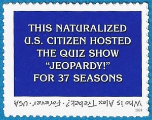 USA Sc. 5907 (F) Alex Trebek 2024 MNH single - Picture 1 of 1