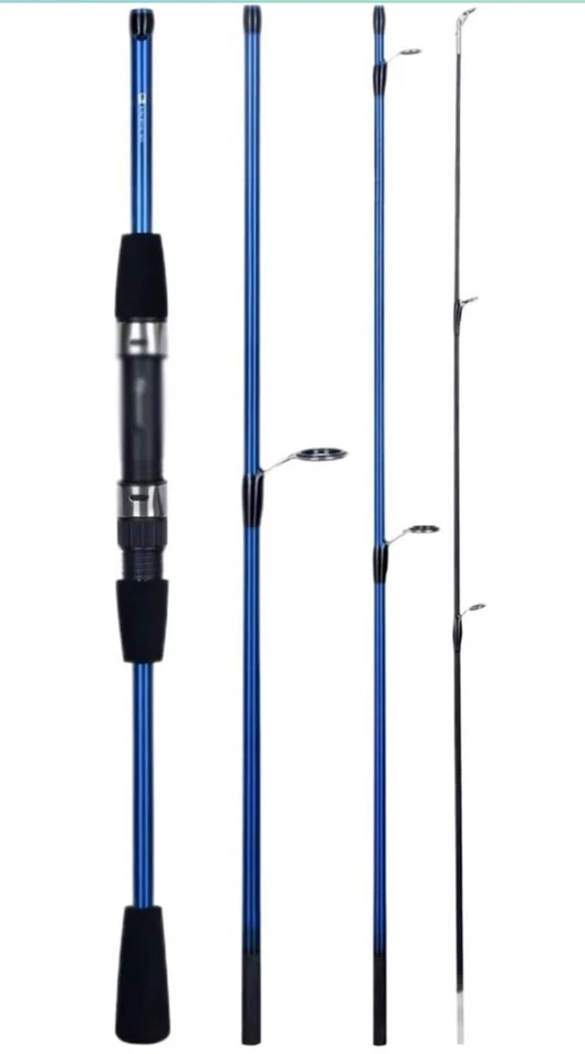 BIUTIFU Baitcasting Spinning Mini Fishing Rod 4/5 Section 1.8 - Image 1 of 3