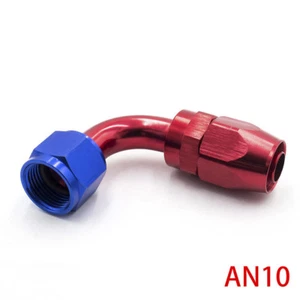 AN10 Car Fitting Aluminum Fittings 90 Degree Oil & Fuel Swivel Hose End Fittings - Picture 1 of 5