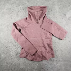 Marmot Annie Sweater Womens XS Blush Pink Quilted Cowl Neck L/S Athletic Preppy - Picture 1 of 13