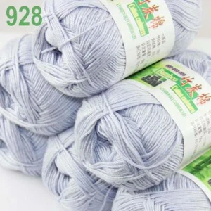 Sale Lot 6SkeinsX50g Soft Bamboo Cotton Baby Wrap Hand Knitting Crochet Yarn 928 - Picture 1 of 15