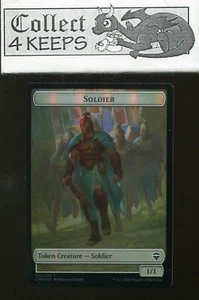 Soldier/Dragon Foil Double-Sided Token Commander Legends Near Mint - Picture 1 of 2