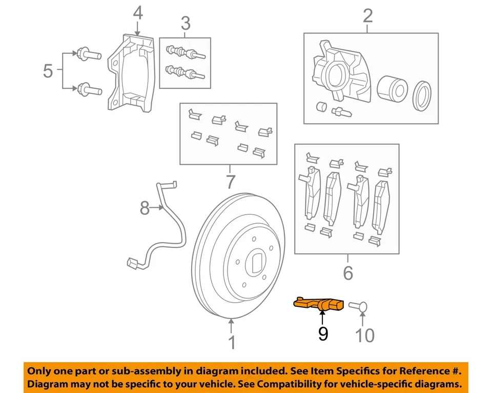 Componentes de freno CHRYSLER OEM 07-18 Liberty - Sensor trasero 52125003AD Foto 1 de 2