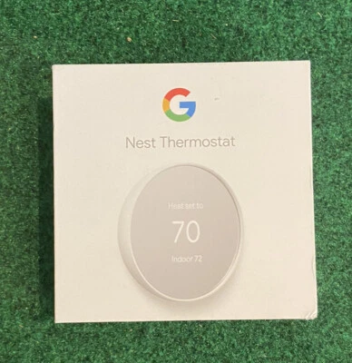 Google Nest Thermostat - Snow - EMPTY BOX ONLY - Image 1 of 3