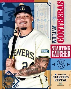William Contreras 2024 MLB All-Star Milwaukee Brewers 8x10 MLB Baseball Foto - Bild 1 von 1