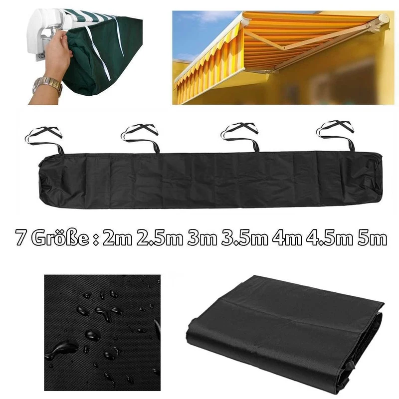 Protective Cover for Retractable Awning Sunshade Shelter Heavy Duty Durable Home