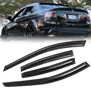 For 2004-2008 Acura TL Sedan Mugen Style Window Visor Vent Rain Guards Aavtfslrq - Picture 1 of 10