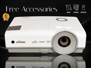 DLP Projector 3600 Lumens PC 3D Ready 4K Input Support HDMI + 1 Year Warranty 🔥 - Picture 1 of 11