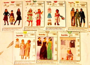 U PICK! BURDA KIDS Sew Pattern ~ Girls Boys Wardrobe Sz Infant-Junior UC - Picture 1 of 63