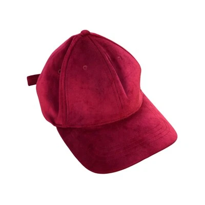 Sombrero de terciopelo rojo para mujer Foto 1 de 4