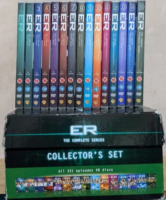E.R. Emergency Room ER Collector's DVD Box Set Complete series 1-15  UK region 2 - Image 1 of 4
