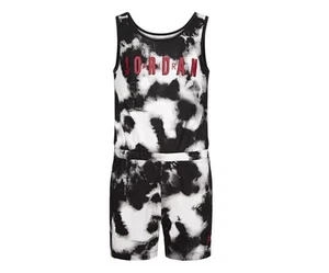 Jordan G Tie Dye Romper Girls Tank Tops Size 6, Color: Black Clouds - Picture 1 of 2