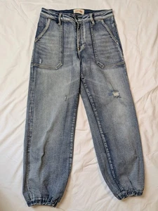 DRIFTWOOD Denim Blue Jean Joggers Size 27 - Picture 1 of 3