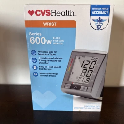 New Sealed CVS Health WRIST Series 600W Wrist  Blood Pressure Monitor - Image 1 of 4