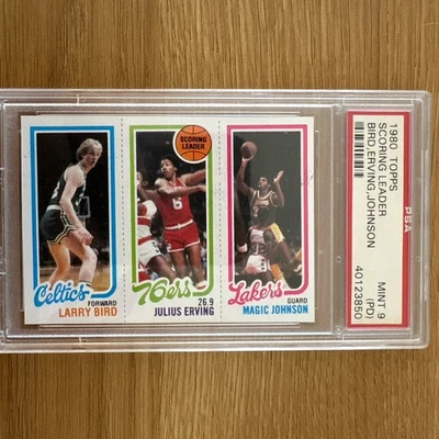 1980 Topps Basketball GRAIL🔥Magic/Dr.J/Bird RC!!! PSA Mint 9 (PD)💥Free Ship!! - Image 1 of 4