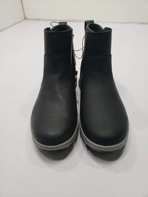 Khombu Black Ladies Size 10M All Weather Boot Zip Up Faux Fur Memory Foam - Image 1 of 4