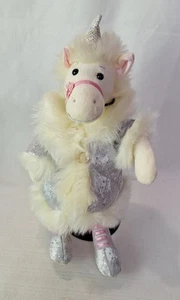 Jellycat Furcoat Unicorn Fur4u Pearl Plush Stuffed Animal 12" Inch NWT - Picture 1 of 10