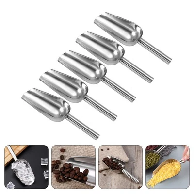 5pcs Four Shovels Ice Scoops Practical Food Phoves Pale da cereali durevoli - Immagine 1 di 4