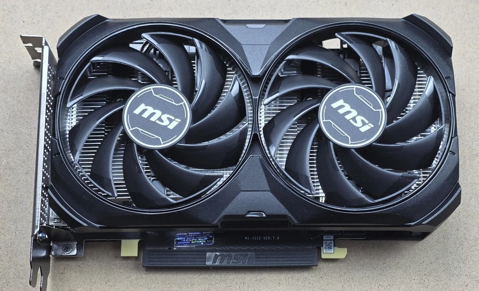 MSI VENTUS GeForce RTX 4060 Ti 2X BLACK 8G OC 8GB GDDR6 PCIe 4.0x8 Graphics GPU - Image 1 of 4
