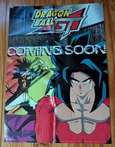 Vintage Dragon Ball GT Goku SS 4 Coming Soon Promotional Poster, Akira Toriyama - Picture 1 of 8