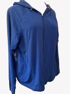 Danskin Now Hoodie Women's 2XL Royal Blue Full Zip_Cotton blend_Runs small - Picture 1 of 4